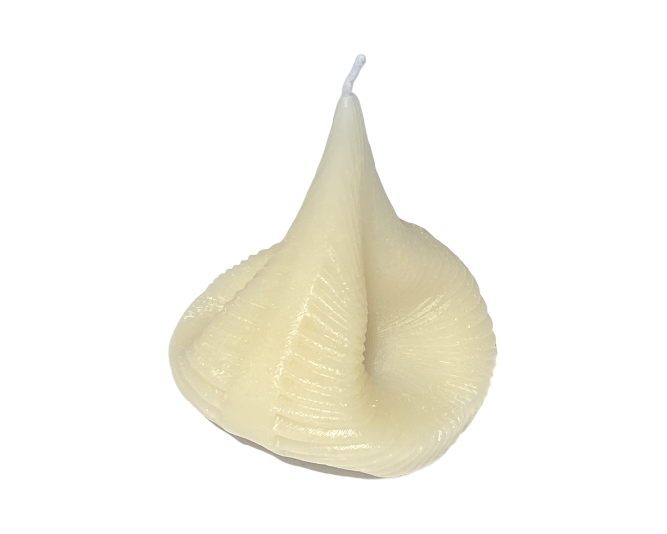 Natural Golden Beeswax Destiny Decision Candle a three quarter angle is on a white background.